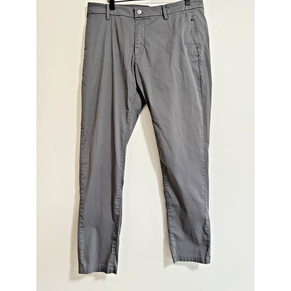 Birddogs Pants Mens 34x32 Blue Boom For Your Boomstick Chino Stretch Golf Tech